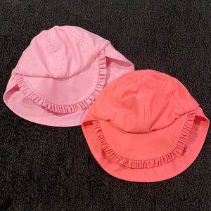 Girls pink 6-12m summer hat lot just one you and cat & Jack